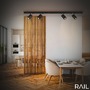 Lištové Briloner 230V - BRILO 8000045 Startovací sada lištový systém 150cm – 2x 230V lišta 1-fázová, 4 spoty GU10, černá - BRILO - foto 20