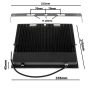 Přisazené reflektory - LED reflektor FM200W černý 200W - foto 7