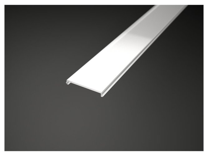 Difuzory a koncovky - Difuzor pro profil RECESSED 8, mléčný - foto 1