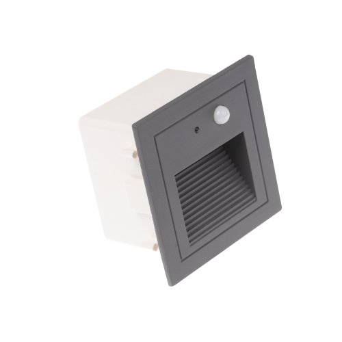 Zapuštěná - LED vestavné svítidlo PIR-LOPEN-G-IP65 šedé - foto 1