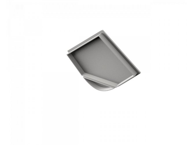 Difuzory a koncovky - Koncovka pro profil CORNER 5, plná, bílá - foto 1