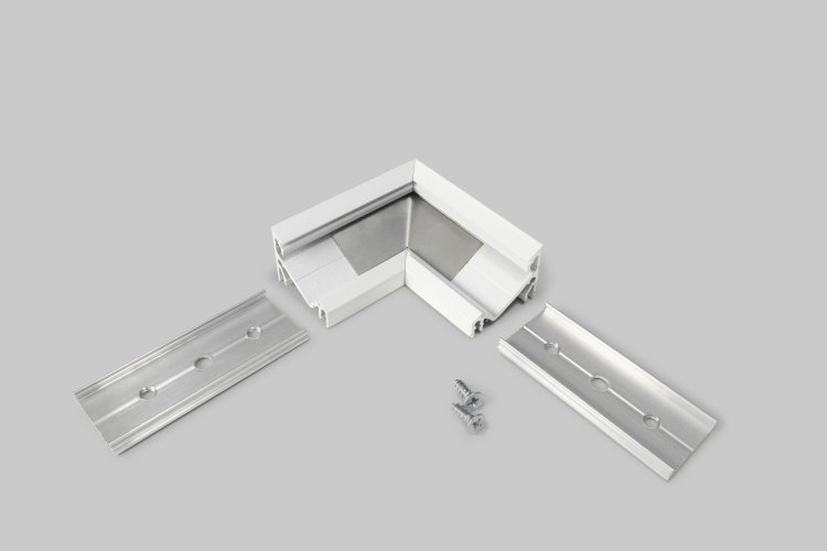 Úchyty, spojky, závěsný materiál - Rohová spojka profilu CORNER14 bílá, A4990001 - foto 1