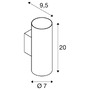 Bodová - LA 1006443 ASTO TUBE nástěnné přisazené svítidlo, válcové, max. 2x 10 W, černé - BIG WHITE (SLV) - foto 22