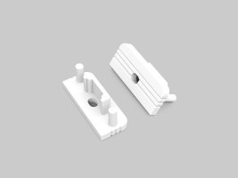 Difuzory a koncovky - SURFACE10 koncovka bílá s otvorem, 77980001