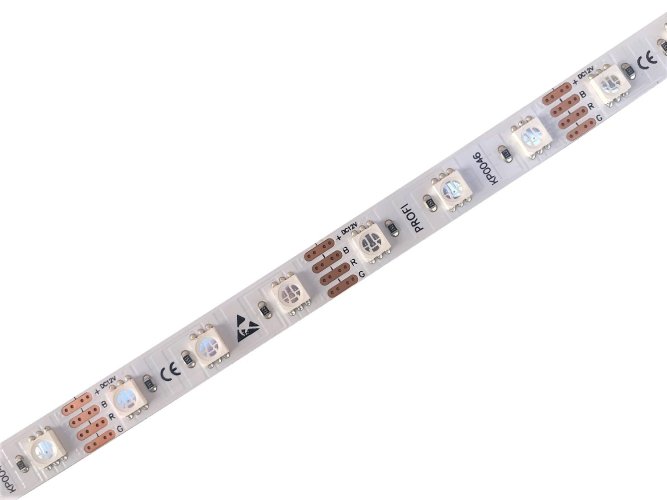 Barevné LED pásky - RGB, RGBW, RGB+CCT - LED pásek RGB 10mm 14,4W/m, PROFI, 12V, IP20, 60LED/m, SMD5050, 5let záruka - foto 1