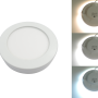 Speciální panely RGB, CCT, řízené - Kulatý přisazený 12W CCT LED panel, nastavení barvy 3000-6500K, 950Lm, 3 roky záruka - foto 2
