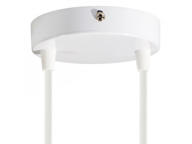 Baldachýny, montury - Válcový kovový stropní baldachýn - 2 otvory - foto 1