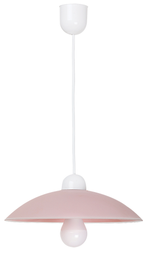 Lustry a závěsná svítidla - Závěsné svítidlo Rabalux 1409 Cupola range růžové, E27 1x, 60W,  IP20 - foto 1
