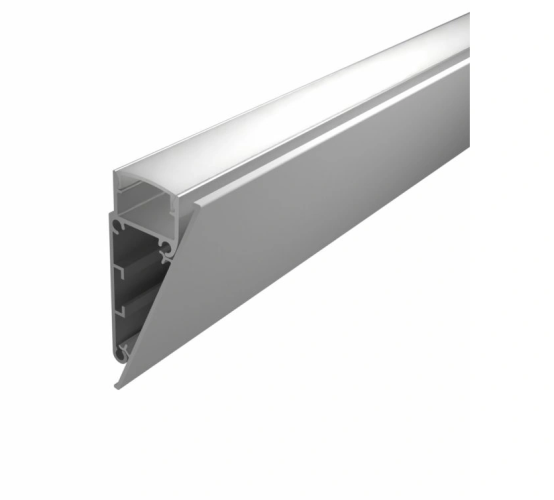 Soklové (obvodové, dekorační) - Hliníkový profil na stěnu WALL, bílý, 2m, LP403W - foto 1