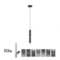 Válec - LED PURE-VEGA závěsné svítidlo PAUL NEUHAUS, 12W, 440lm, 3000K, IP20, antracit