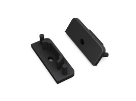 Difuzory a koncovky - Koncovka s otvorem profilu SURFACE14 černá, A2970002