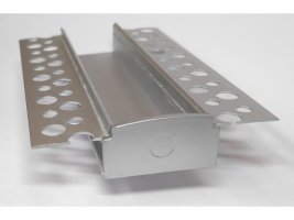 Difuzory a koncovky - Koncovka profilu RECESSED 5 plná, stříbrná