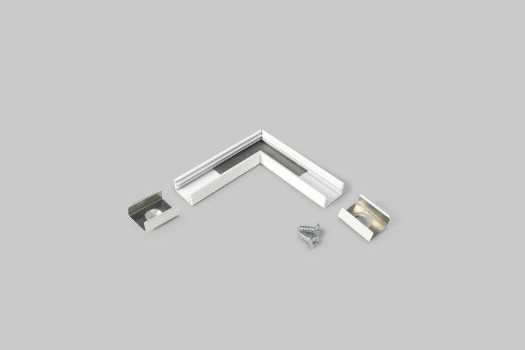 Úchyty, spojky, závěsný materiál - SLIM8 Rohová spojka bílá, 89150001 - foto 1