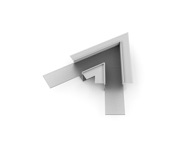 Úchyty, spojky, závěsný materiál - VARIO30-05 rohová spojka 60 st eloxovaná, V4720020s - foto 1