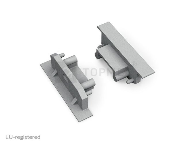 Difuzory a koncovky - GROOVE14 koncovka stříbrná GEN2 SQ s otvorem, A3980040 - foto 1