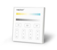 2,4Ghz Ovladače na stěnu - Dotykový panel CCT, 4 zóny, T2, Mi- light