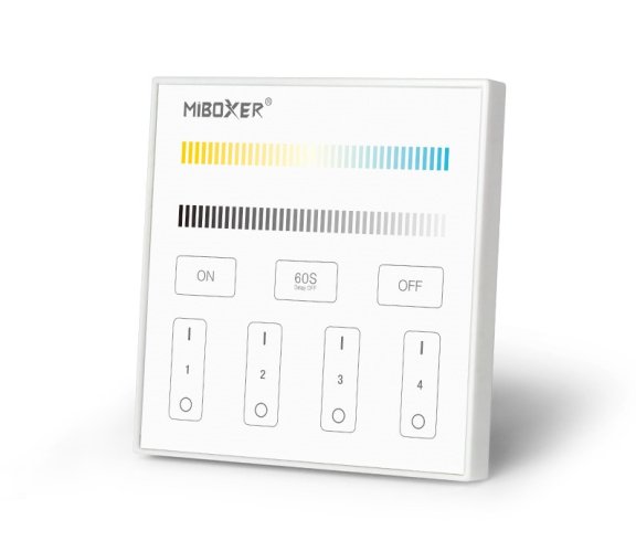 2,4Ghz Ovladače na stěnu - Dotykový panel CCT, 4 zóny, T2, Mi- light - foto 1