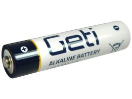 Baterie a držáky pro baterie - Baterie AAA (LR03) alkalická GETI 1,5V