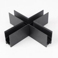 Povrchový / zavěšený systém MAG S20 - Křížová spojka X profilu MAG, černá, Mi-light, AM-MR-X20HSA