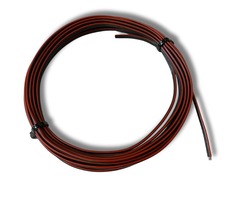 Dvojlinky, RGB a CCT kabely - Černý kabel 2x0,5 mm2, s jednostranným cínováním
