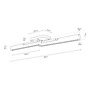 Podélná - IMPR 348212 Deko-Light stropní přisazené svítidlo, Madera, 22 W, DIM, 3000 K, přírodní dub, 100-240V 2740 lm 1100 mm hnědá/černá - LIGHT IMPRESSIONS - foto 3