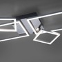 Hranatá - LD 14030-55 IVEN LED stropní svítidlo, barva ocel, moderní teplá bílá, design 3000K - LEUCHTEN DIREKT / JUST LIGHT - foto 3
