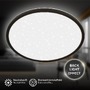 Kruhová - BRILO 7654015 Slim svítidlo LED panel pr.37,5 cm - 22W, 3000lm, hvězdné nebe, neutrální bílá, černá - BRILO - foto 3