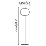 Sloupková - FARO 71569-04 SAIGON šedá/bílá stojací lampa 2M R45 - FARO - foto 3