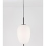 Koule - NV 9624073 Závěsné svítidlo LATO černý kov a opálové sklo E27 1x12W 230V IP20 bez žárovky - NOVA LUCE - foto 3