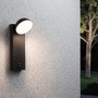 Nástěnná - P 94739 LED venkovní nástěnné svítidlo Puka IP44 kruhové 110x125mm 3000K 8,5W 230V antracit hliník - PAULMANN - foto 3