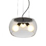 Dekorativní - RED R14134 AMANDA závěsná matná černá čiré sklo 230V E27 3x15W - RED - DESIGN RENDL - foto 3