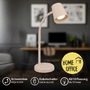 Stolní lampy pracovní - BRILO 7476011 Skriva stolní lampička – nastavitelná, vypínač, GU10 patice, max. 9W, béžová - BRILO - foto 3