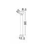 Sloupková - NV 713124 Venkovní sloupkové svítidlo PARK hliník tmavě šedá akrylový difuzor LED 2x6W 3000K 220-240V 120st. IP54 AC vč. driveru - NOVA LUCE - foto 3