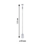 Svítidla - P 95625 URail závěs Cover GU10 max. 10W 230V matný chrom - PAULMANN - foto 3
