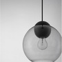 Koule - NV 9009241 Závěsné svítidlo MIDORI matný černý kov a světle šedé sklo E27 1x12W 230V IP20 bez žárovky - NOVA LUCE - foto 3