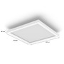 Hranatá - PH 8720169328976 Hue Aurelle přisazený LED panel SQ S (čtverec) 30x30cm, bílá, 2200-6500K - PHILIPS - foto 3