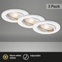 Kruhová - BRI 7147-036 3ks LED vestavné svítidlo, pr. 8,6 cm, 5 W, bílé - BRILONER - foto 3