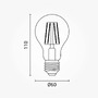 E27 - LED žárovka A60 E27 10W FILAMENT - foto 3