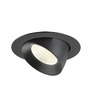 Kruhová - LA 1009900 NUMINOS® GIMBLE XL Stropní vestavné svítidlo, 4000 K, 20°, černá - BIG WHITE (SLV) - foto 3