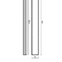 Podélná - OS MAT60033 MATAR 5 stropní/nástěnné plastové svítidlo černá / bílá IP44 3000 K 26W LED - OSMONT - foto 3