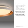 Kruhová - LD 14368-60 SATI LED stropní svítidlo matná mosaz paměťová funkce krokově stmívatelné 3000K - JUST LIGHT - foto 3