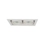 Hranatá - AZZ AZ2876 Stropní zápustné bodové svítidlo Azzardo Nova 2 white/white AZ2876 GU10+ADAP111/ES111 2x40/2x50W IP20 34,5cm bílé - AZZARDO - foto 3