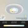 Kruhová - BRI 7040-034 LED vestavná svítidla sada, pr.8,4 cm, 3x LED, 5 W, 460 lm, matný chrom - BRILONER - foto 3