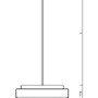 Kruhová - OS EDN61068 EDNA P3 závěsné skleněné svítidlo bílá IP40 3000 K 18W LED - OSMONT - foto 3