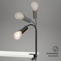 Stolní lampy s klipem - BRI 2600-015 Svítidlo se svorkou pr. 1x E27 10W černá - BRILONER - foto 3