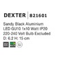 Bodová - NV 821601 Bodové svítidlo DEXTER černý hliník GU10 1x10W - NOVA LUCE - foto 3