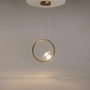 Dekorativní - M MOD327PL-L5BS3K Závěsné svítidlo Lunare 3000K 5W 450lm teplá bílá mosaz kov designové - MAYTONI - foto 3