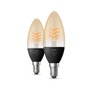SmartHome Paul Neuhaus - PH 8719514302211 Hue Bluetooth LED White set 2ks filamentových žárovek Philips svíčka 8719514302211 E14 4,5W 300lm 2100K černé, stmívatelné - PHILIPS (929002479502) - foto 3