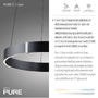 Kruhová - PN 2560-15 LED závěsné svítidlo PURE E-Clipse elektrické 2700-5000K šedá - PAUL NEUHAUS - foto 3
