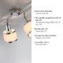 Bodová - LD 15374-17 ACCOR LED stropní svítidlo 4 ramenné lesklý chrom otočné do interiéru - LEUCHTEN DIREKT / JUST LIGHT - foto 3